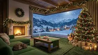 Copy of Deep Sleep Music 🔥Cozy Fireplace & Snowfall ❄️| Luxury Winter Ambience | Stress Relief