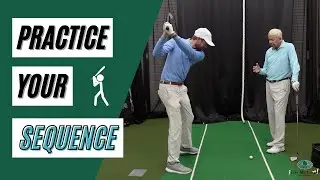Learn the correct sequence of movements in the golf swing | Baseball Step Drill