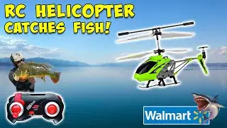 RC Helicopter CATCHES Fish!