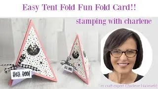 🔴How to Make a Tent Fold Fun Fold Card #tentfoldcard #funfoldcard #fancyfoldcard #stampinup