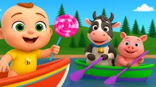 🚤 Row Row Row Your Boat | Classic Nursery Rhyme for Babies & Toddlers | Fun Sing-Along Song 🎵👶💖