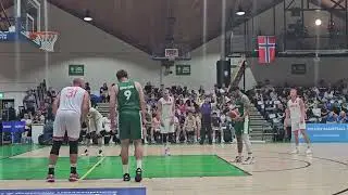 Ireland 🇮🇪 v Norway 🇳🇴  basketball free shot. Sean Jenkins on the Money...