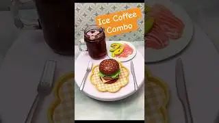 🧋🍔Best Miniverse Iced Coffee Paired with Veggie Burger Remix @officialminiverse #miniature