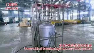 Supercritical foaming high pressure skid system