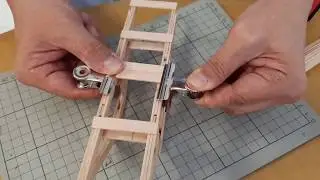 Bridge Project: Gluing ice cream stick