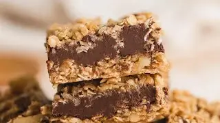 No-Bake Oatmeal Chocolate Bars Recipe (Vegan)