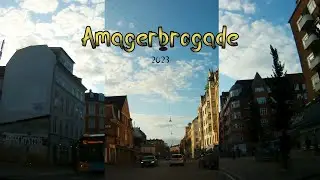 Amagerbrogade in it&acute;s entirety / AMAGER / Driving towards downtown Copenhagen