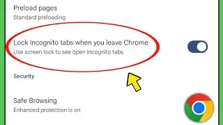 Lock Incognito tabs when you leave chrome settings