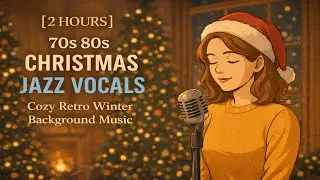 [2 HOURS] 70s 80s Christmas Jazz Vocals &ndash; Cozy Retro Winter Background Music #christmasjazz #winter