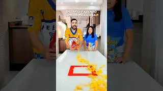 A COMIDA NO FINAL KKK desafio da comida mexicana com a minha sobrinha #sobrinha #desafio