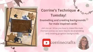 Technique Tuesday - EASY Male card with ENAMELLING