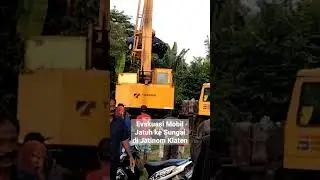 Evakuasi Mobil Jatuh ke Sungai di Jatinom Klaten | 11 Mei 2023