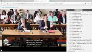 Joey McCutchen of ARTIGG and Arkansas Senator Alan Clark close for SB382