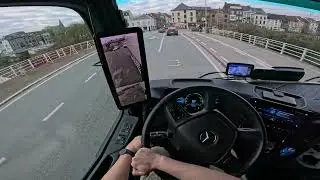 Truck Driving POV - Mercedes-Benz Actros - Gent Belgium