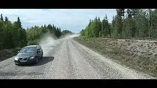 E10 Road Work near Hakkas (S) | Dusty Gravel Road & Reindeer Encounter | 15min Raw Drive | June 2025