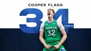 Cooper flagg goes crazy at Houston with 34 points 