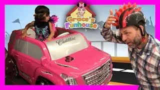 Power Wheels Toys Cars Shopping At TOYSRUS, Cars Toys Review and Funny Dad in 4K UHD