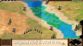 Age Of Empires 2 Original vs HD Split Screen Comparison 4K