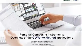 Personal Synthetic Instruments. Overview of the PCI applications. (GeWorko Method)