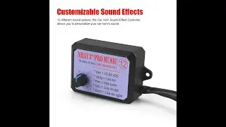 12V-24V 12 Sound Musical Electronic Horn Controller 3+ Pro Musical Horn for Car Truck Marine Boat