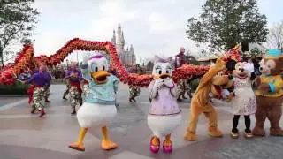 Chinese New Year Dragon Dance - Shanghai Disneyland - Shanghai Disney Resort