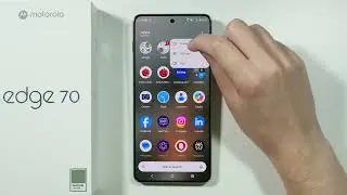 Motorola Edge 70: как создать папку в панели приложений