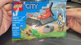 30570 Wildlife Rescue Hovercraft | Lego City (Real-Time Build)