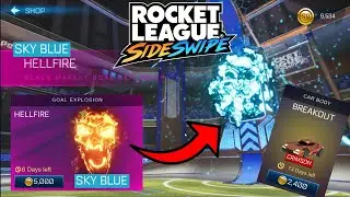 *NEW* PAINTED HELLFIRE and PAINTED BREAKOUT In Rocket League Sideswipe!