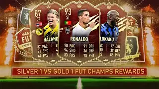 Silver 1 VS Gold 1 FUT Champions Rewards! Insane Packs! FIFA 21 Ultimate Team!!!