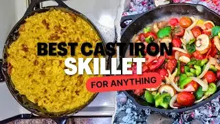 Lodge Cast Iron Skillet | Best Cast Iron Skillet for Campfire | American-made Cast Iron Skillet