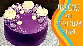 UBE CAKE with Pastry Cream Filling Recipe