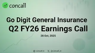 Go Digit General Insurance Ltd Q2 FY26 Earnings Conference Call | Concall.in
