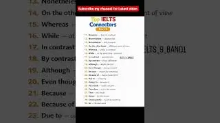 Top IELTS Connectors Part 2 (11&ndash;30) | IELTS Writing & Speaking Band 7+ | Linking Words