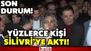 TARİHİ GÖRÜNTÜLER! Ahmet Özer tahliye edildi... Yüzlerce kişi destek için Silivri'ye akın etti!