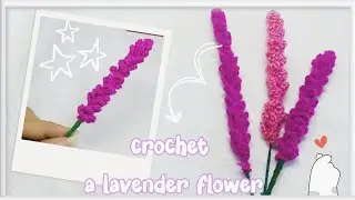 Easy Crochet Lavender Flower 🌸 | Step-by-Step Written Tutorial
