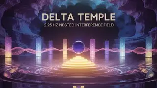 Delta Temple | 2.25 Hz Nested Interference Field (&plusmn;0.01 Hz Micro-Lattice &times; 0.02 Hz Sub-Delta Breath)