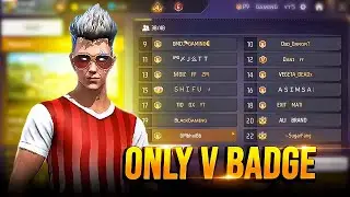 Only V Badge Players 😱 Content Creator Custom Room | Who Will Win?