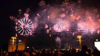 Финал фестиваля фейерверков в Москве / Final show of Moscow international firework festival
