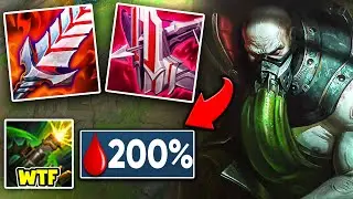 I built ONLY Lifesteal on Urgot and my W heals my entire health bar (YOU CAN'T KILL ME)