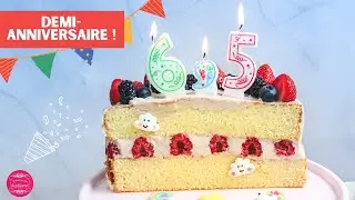 GÂTEAU de DEMI-ANNIVERSAIRE VANILLE FRAMBOISE