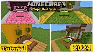 Minecraft Top 5 Bed Designs (Don't Miss) 🤯 | 1k Special | My First long video 🔥
