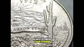 🇺🇸2018  US 2008P Arizona Quarter &ndash; Worth More Than 25 Cents?💰#ArizonaQuarter #2008PQuarter #Money