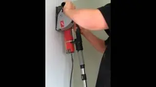 Cutting a chase using a Milwaukee wall chaser (WCE 30)