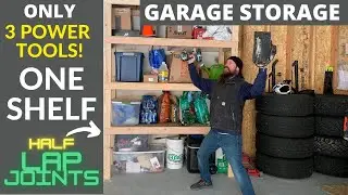 GARAGE ORGANIZATION TIME ||  WITH ONLY 3 POWER TOOLS! [A SIMPLE DIY PROJECT]