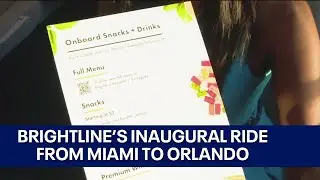 Brightline Orlando train service officially launches to Miami: See the menu items offered