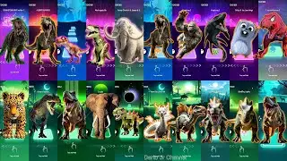 Funny T-Rex 🦖 vs Funny Kingkong 🐵 vs Funny Elephant 🐘 vs Funny Baby T-Rex 