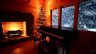 Christmas Piano & Fireplace