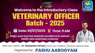 RPSC Veterinary Officer Introductory Class# Dr. Sheelendra Tanwar # Pashu Aarogyam
