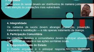 Lei de base do sistema nacional de saude em angola com andronico