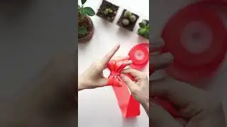 Easy Ribbon Bow #shorts #short #diy #kids #krutinikids #ribbonbow #birthday #handmade #happybirthday